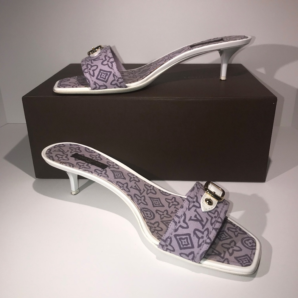 Louis Vuitton Tahitienne Kitten Heel Sandal